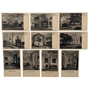 Wel. & Rec. Ass'n Postcards Artist Ruth Perkins Safford Lee Mansion 1940's VTG